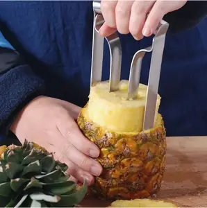 Easy-to-Use Pineapple Cored Slicer - Durable Stainless Steel for Comfortable Grip - Perfect for Home and Restaurant Kitchens Utensils