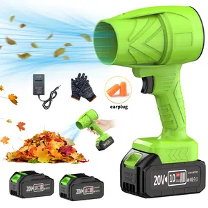 turbojet leafblower  Leaf Blower Violent Turbo Fan  Pure Copper Motor Cordless Turbo Power Air Duster Home Improve Garden Maintain Leaf Removal Manual Operation