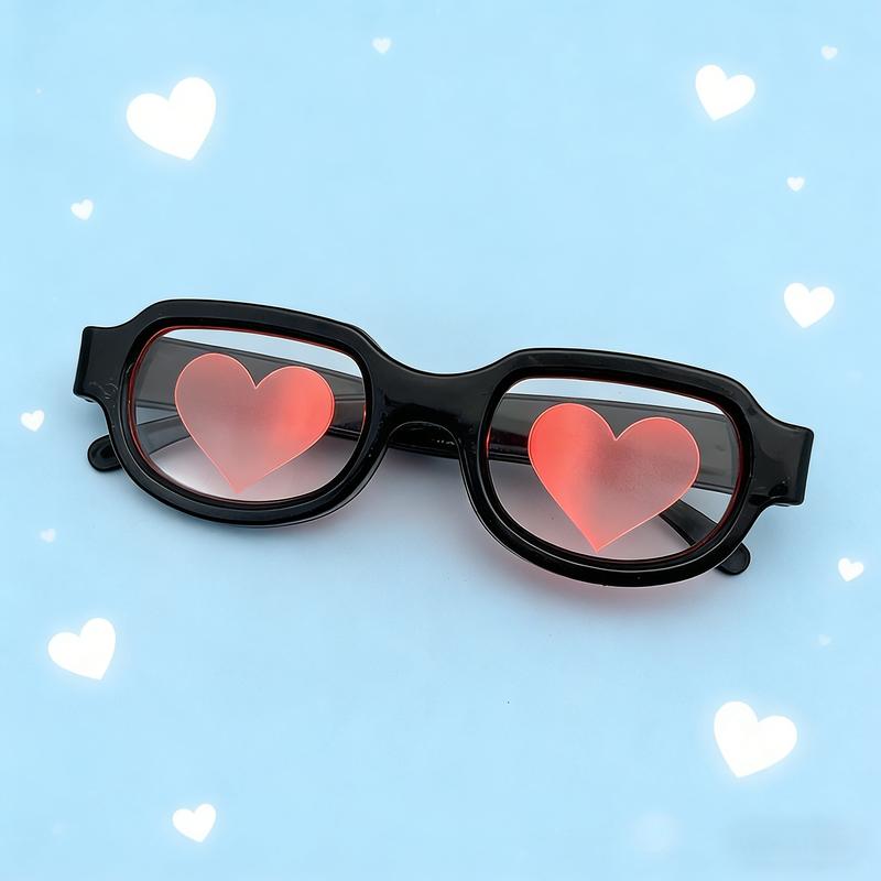Funny Led Glowing Glasses Special Effect Luminous Glasses Heart Effect Lenses Cool Anime Flash Eye Glasses Sense Of Technology Eyewear For Party Fashion Accessories