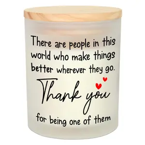 OASSIE Thank You Gifts for Women - Long Lasting Vanilla Lavender Candle 10 Oz - Appreciation Inspirational Mothers Day Birthday Gifts for Women Coworkers Friend Teachers Nurses Boss Employees