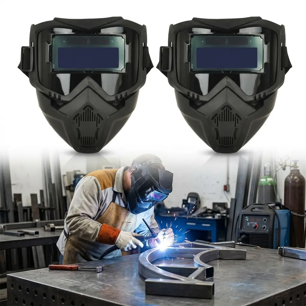 Auto-Darkening Welding Helmet, Anti Fog Lightweight Headgear Face Shield with Adjustable Shade for TIG MIG ARC Welding & Plasma Cutting, Eye Protection Safety Gear for Professionals & Beginners summerwins