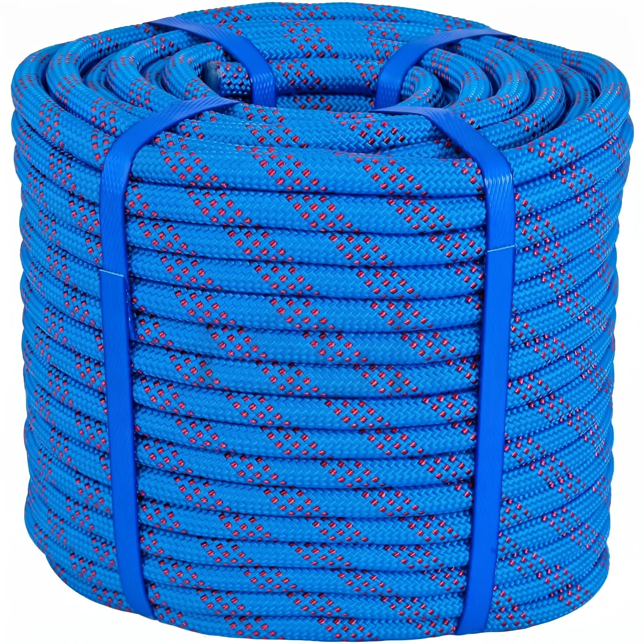 Heavy Duty Traditional Climbing Single Rope - 150Ft x 1/2 Inch, for Tree Swing & Gym Applications, Blue Offroad Vehicle Winch Pulling Rope