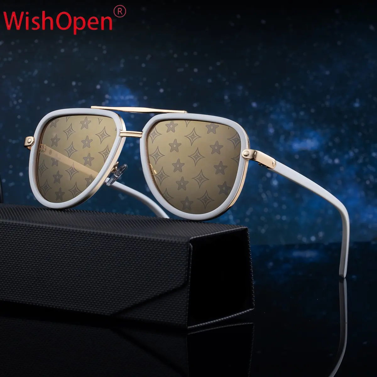 2026 New European and American Women's Fashion Toad Sunglasses Men's Retro Fashion Trendy Sunglasses