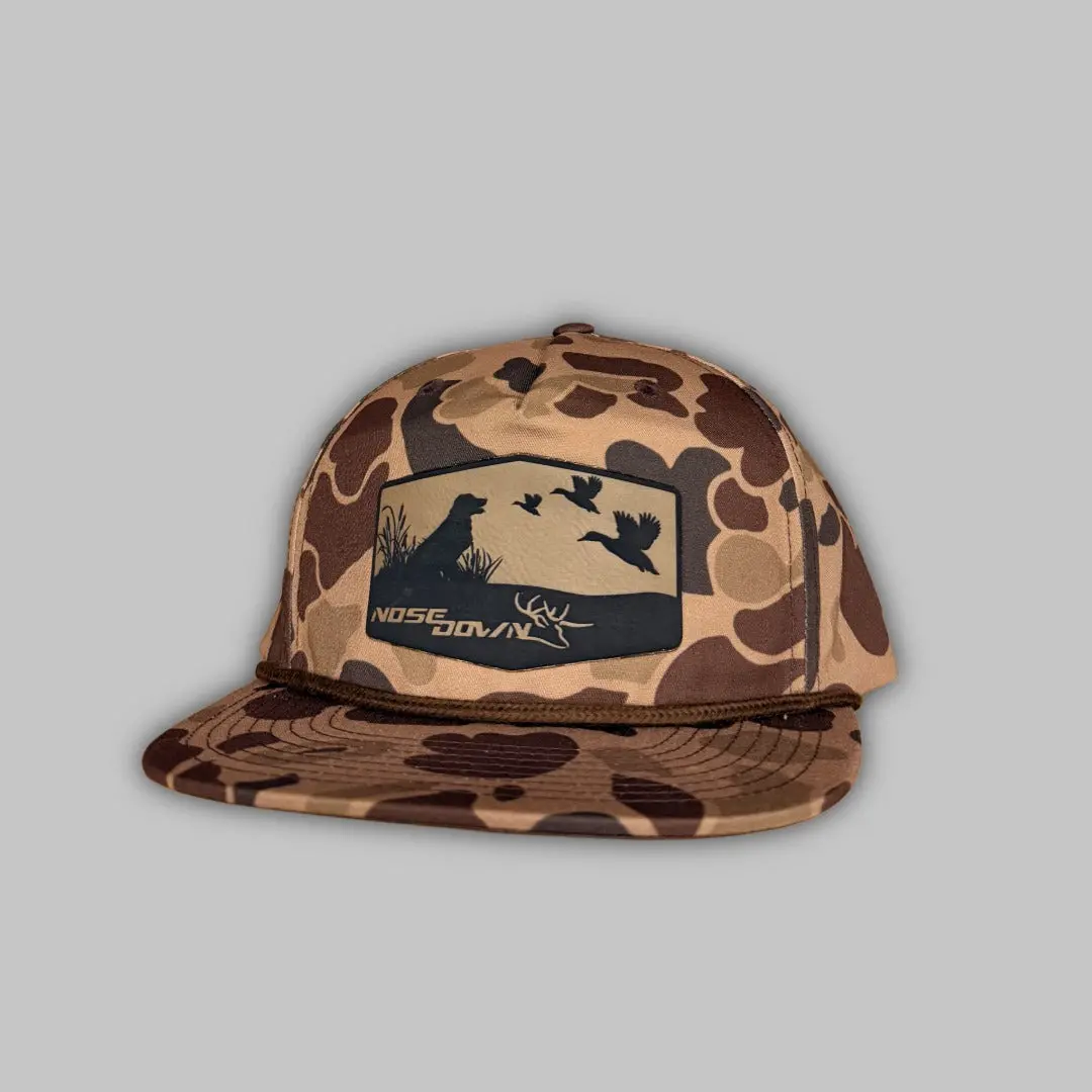 Big Duck Dog Camo Adjustable Rope Hat, Sports & Outdoor Adjustable Hat