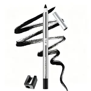 Longwear Gel Eyeliner with Sharpener – Waterproof & Smudge-Proof, Transfer-Resistant, Beginner Friendly for Tightline & Winged Look
