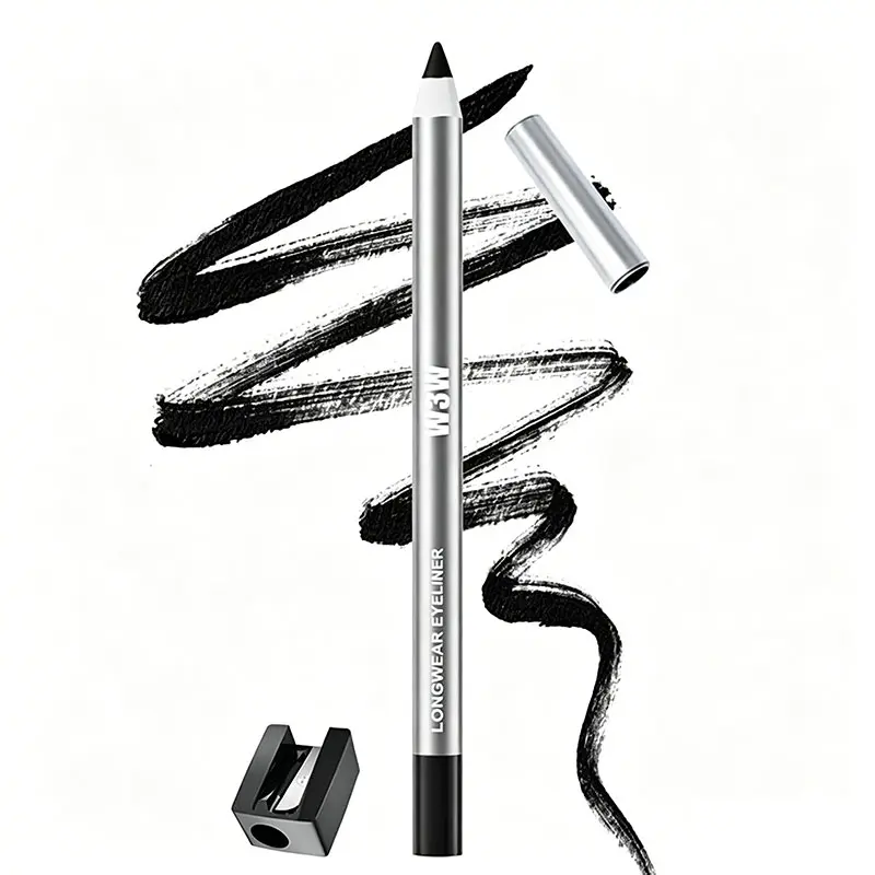 Long Wear Gel Eyeliner with Sharpener - Waterproof, Smudge-Proof, Transfer-Resistant Makeup Eye Pencil Eyeliner for Beginners, Easy Eye Makeup Tightline & Winged Looks