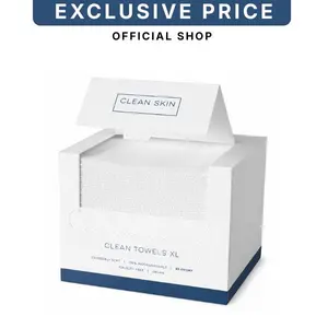 Disposable Face Towels XL Ultra Soft 100% Biodegradable Hygienic Skincare Towels 50 Count USDA Certified Biobased Product