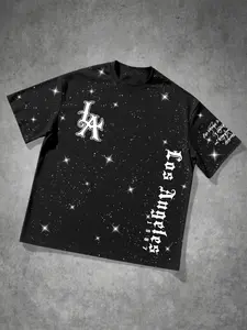 Unisex Silver Color Round Neck T-Shirt, Fashion Streetwear Essential, Casual Loose-Fitting Long Sleeve Top, Perfect for Everyday Wear