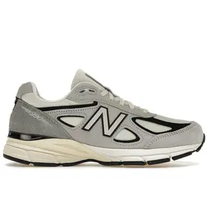 New Balance Men's 990v4 MiUSA Teddy Santis Grey Black Cream, from StockX