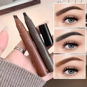 Multifunctional Liquid Eyebrow Pencil, Precisely Sculpted Brows, Anti-Smudge Long-Lasting Quick-Dry Makeup, Deep Light Options