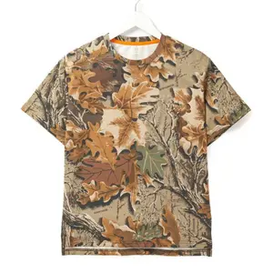 Men's Tri Blend Short Sleeve Crew Neck Camo Shirt | Realtree Advantage Classic, Realtree Shirt For Men, Hunting 3D Shirt, Deer Hunting Tee, Camo Pattern Men Shirt