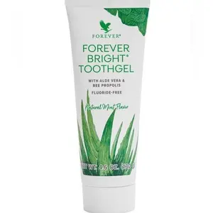 Forever Bright Toothgel - Non-flouride Toothpaste with Natural Mint Flavor, Anti-inflammatory & Antibacterial, 4.8 oz Tube