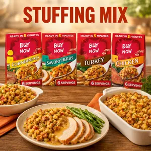 Stuffing Mix Variety Pack – Cornbread, Chicken, Turkey & Herb Flavors, Quick Side Dish, 6 oz Boxes, Multi Flavor Set