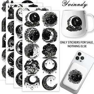 40Pcs/set Ramadan Iron On Stickers For Cup Be Waterproof UV DTF Printable Vinyl Paper Fun Designs Durable Construction Long-Lasting Adhesion Must-Have For Craft Enthusiasts Cups Mugs Sticker Sold Only Sticker Not Cup