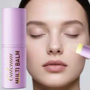 Calcium Moisturizing Stick | Multi Balm, Smooths & Hydrates, Macadamia Nut Oil + Avocado Oil + Collagen, Portable Nourishing Balm for Dry Skin, Daily Face Moisturizer, Hydrating