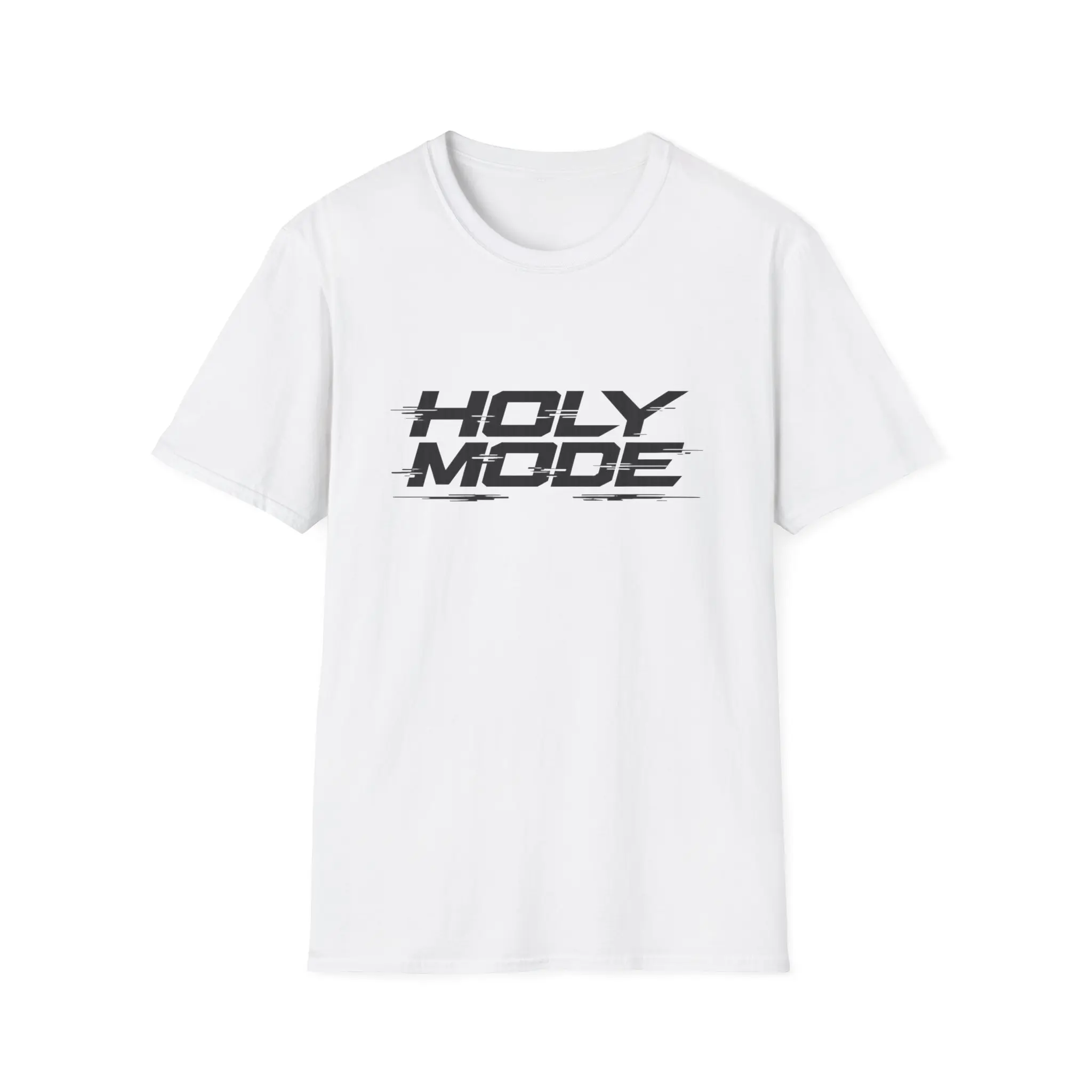 Men's Holy Mode Distressed Graphic T-Shirt - Casual Short Sleeve Top in Soft Ring-Spun Cotton, Lightweight Breathable Fabric, Streetwear, Classic