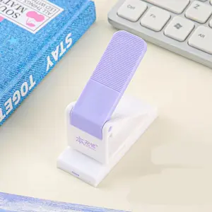 Mini Single Hole Puncher Student Stationery DIY Punch Machine Small Manual Paper Binding Puncher, Portable Office Supplies