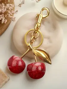 New Cute Cherry Design Keychain Pendant,Fashionable Metal Keychain for Women & Men,Trendy All-match Keychain for Birthday Gift,Stylish Keychain