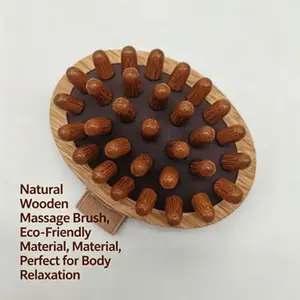 Beech Wood Meridian Brush, Full Body Massage Tool, Abdominal Stomach Waist Liver Gallbladder Muscle Pulse Relief, General Use Brush