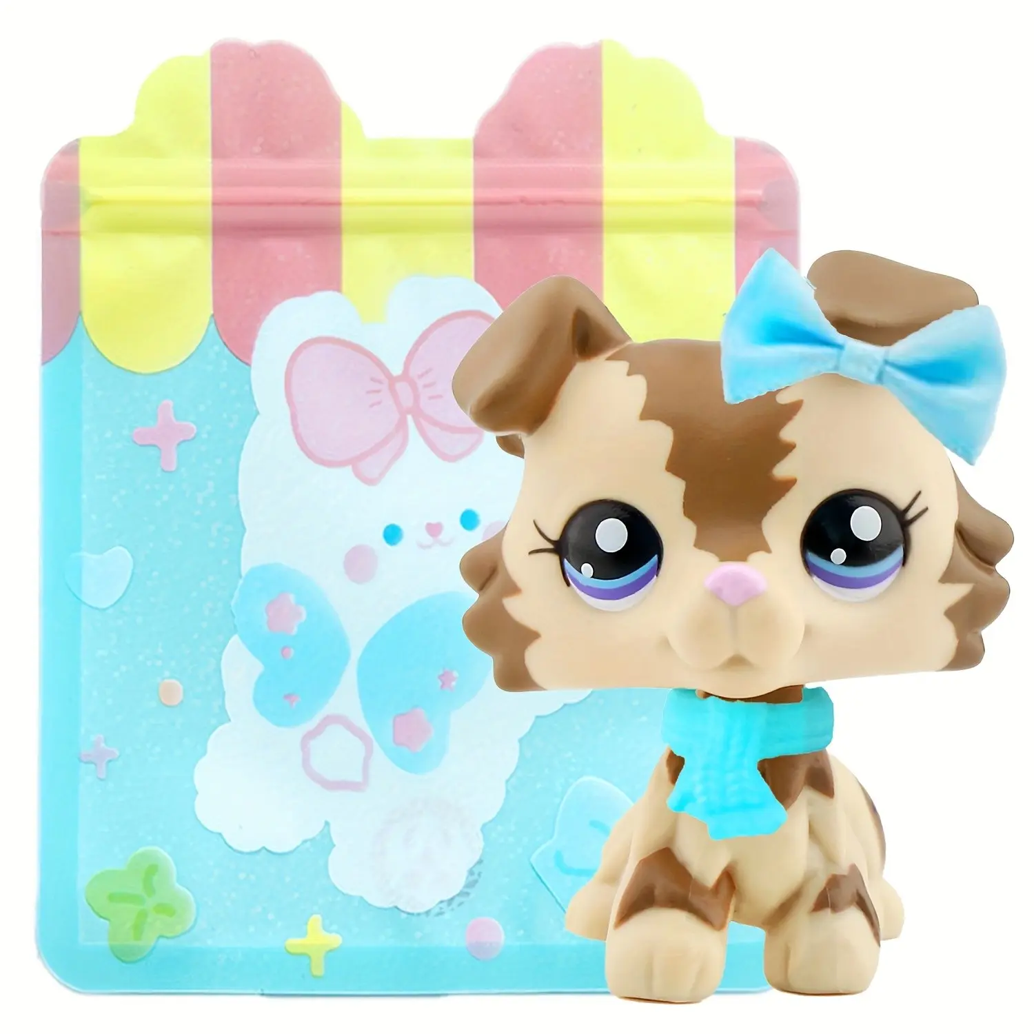 Mini Pet Shop Collie Collectible Dolls, Doll Set, Cute Accessories Included, Perfect for Birthday, Christmas, Halloween Gifts, Ideal for Lps Fans