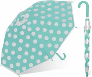 Clear/Color Polka Dots Green Umbrella