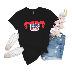 T-Shirt Unisex Fnaf Sister Location Circus Baby Short Novelty Tee Sleeve Shirts Friend Women Girl Family Big Shirt Gift For Men