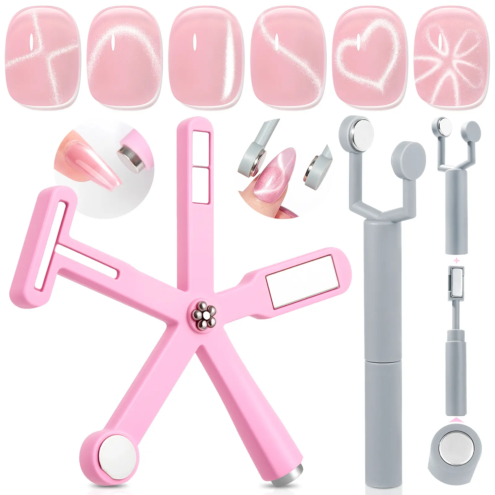 6-in-1 Nail Magnet with Dual-Head Magnet Stick