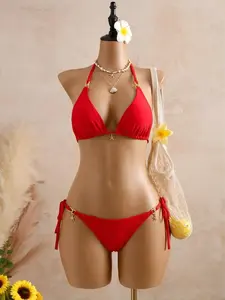 Women's Two-Piece Floral Bikini Set, Beach & Vacation Wear, Summer Fashion Comfort, Stylish and Comfy Swimwear, Summer Swimsuit Set