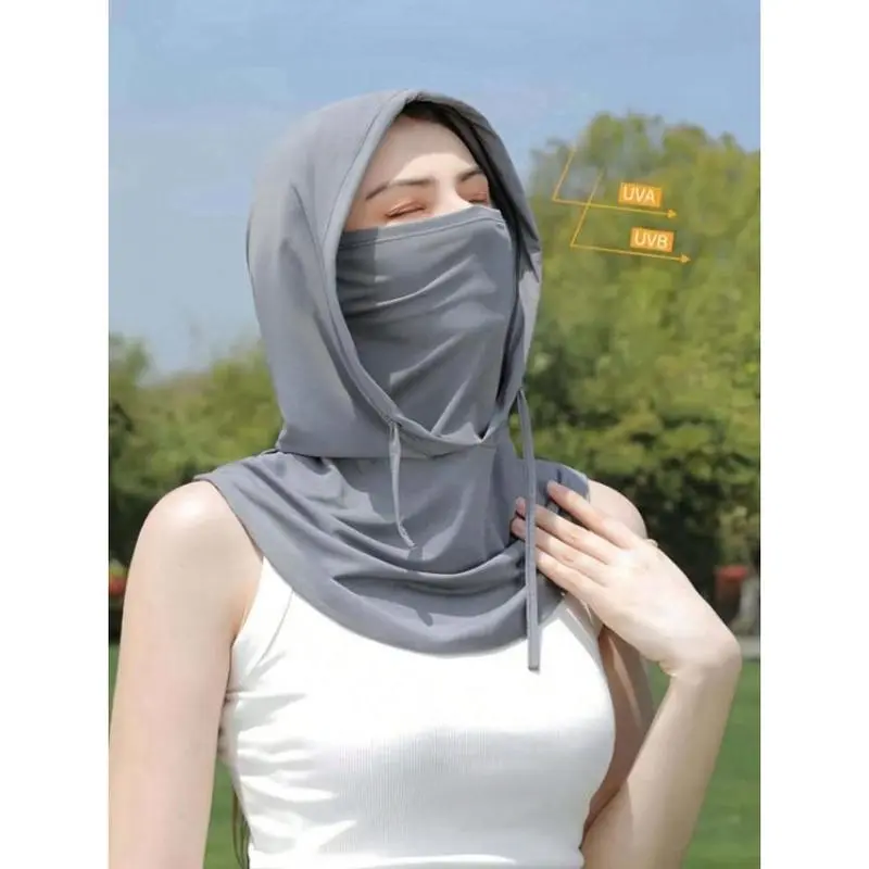 3-in-1 Ice Silk Balaclava Mask Sports & Outdoor Hats - Tactical Windproof UV Sun Protection Gear, Full Face Ski Mask for Skiing, Cycling, Ski Style Sports & Outdoor Hats, Full Face Ski Mask Sports & Outdoor Hats