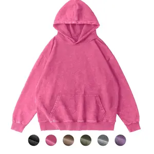 Womens Oversized Acid Wash Hoodie Pullover Sweatshirts Unisex Vintage Loose Fit Fall Winter Long Sleeve Shirts Outfits