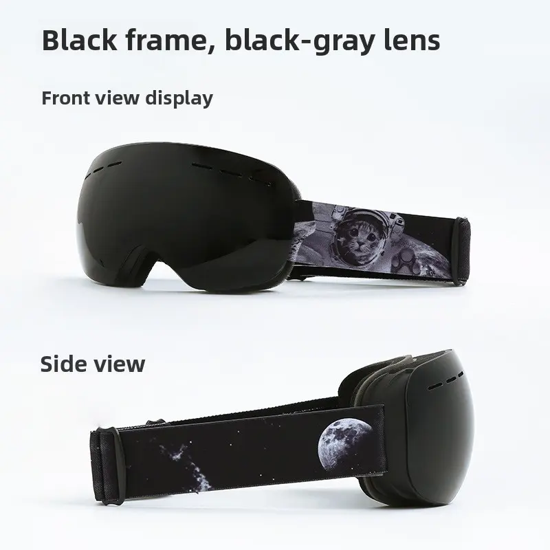Black frame, grey lens - meow star