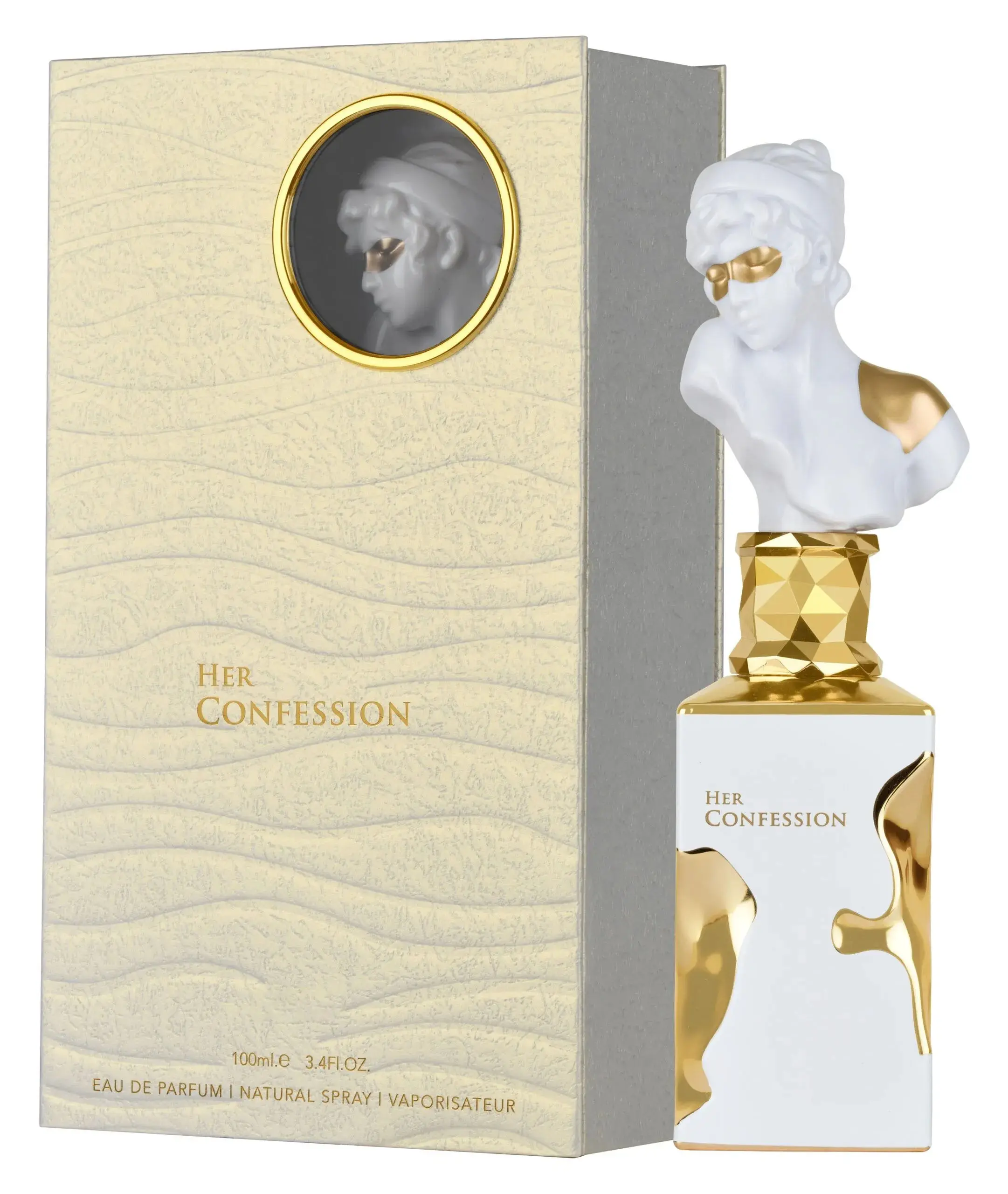 Women's Her Confession Eau de Parfum 100ml - Long-Lasting Fragrance with Jasmine, Tuberose, Cinnamon, Incense, Vanilla, Musk, Tonka Bean, Warm Floral Oriental Scent, Sensual Luxury Perfume for Daily Elegance, Ideal Gift for Her, Perfumes for Women