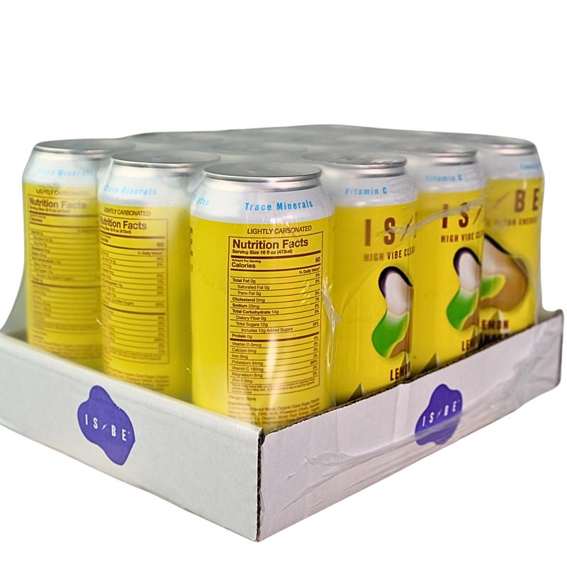 LEMON GINGER CASE (12) Beverage - California Meyer Lemon & Fresh Grated Ginger Sparkling Beverage 16 FL OZ 473ml