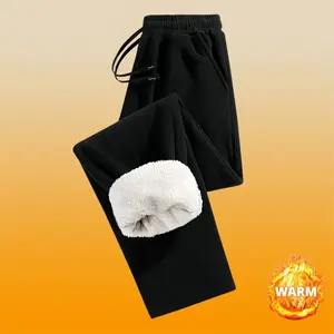 Men's winter fashion new fashion lining warm trousers, comfortable fabrics, large pockets, suitable for family outdoor activities and camping Daily life Work Travel Running Run leisure fitness Dressing