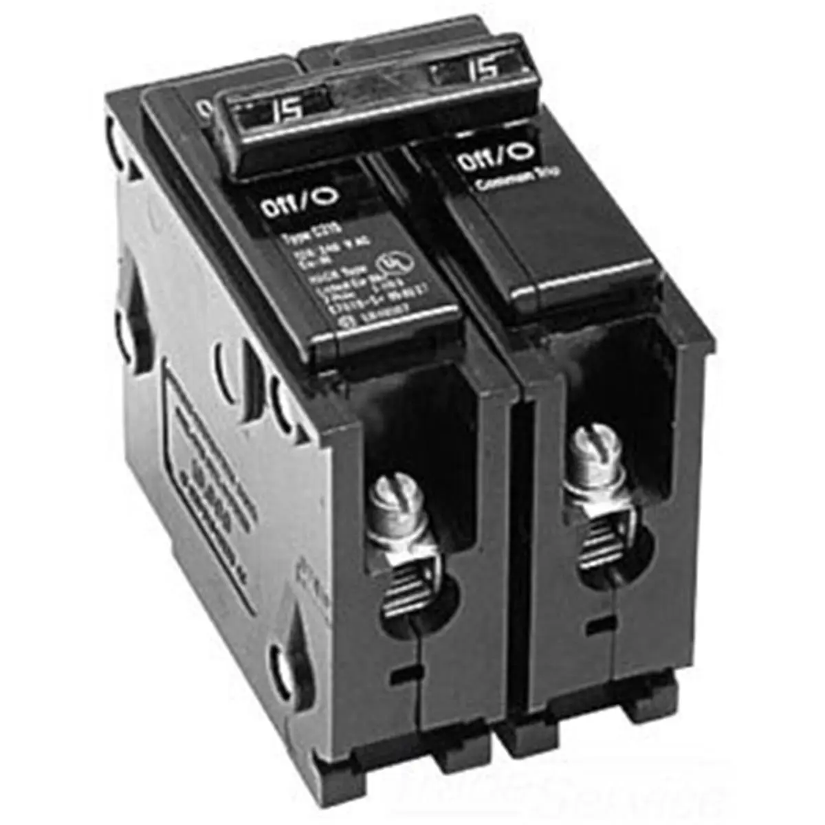 Eaton 45A Double Pole Type Br Breaker, Plug-In Type, Standard Trip, 0.5 lbs, 3 x 2 x 3 in Large Appliance Part for Household Large Home Appliances