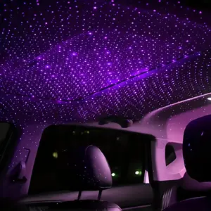 Starry Night Projector Lamp, USB Car Roof Light, Portable Adjustable Romantic Car Lighting, Ideal for Ceiling and Bedroom Use