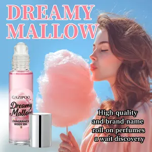 Women's Body Perfume Oil, Cotton Candy Scent, Travel Size 10ML 0.34fl.oz, Ideal for Dates, Parties, Daily Use, Multi-Occasion Fragrance