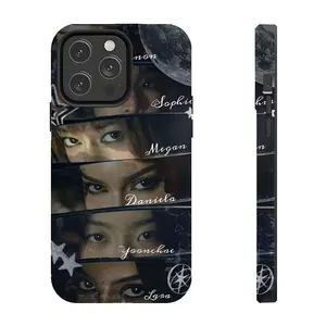 KATSEYE Eye Pattern Patchwork Phone Case, suitable for iPhone 17-11 Pro Max/Plus and Samsung Galaxy S23-25.