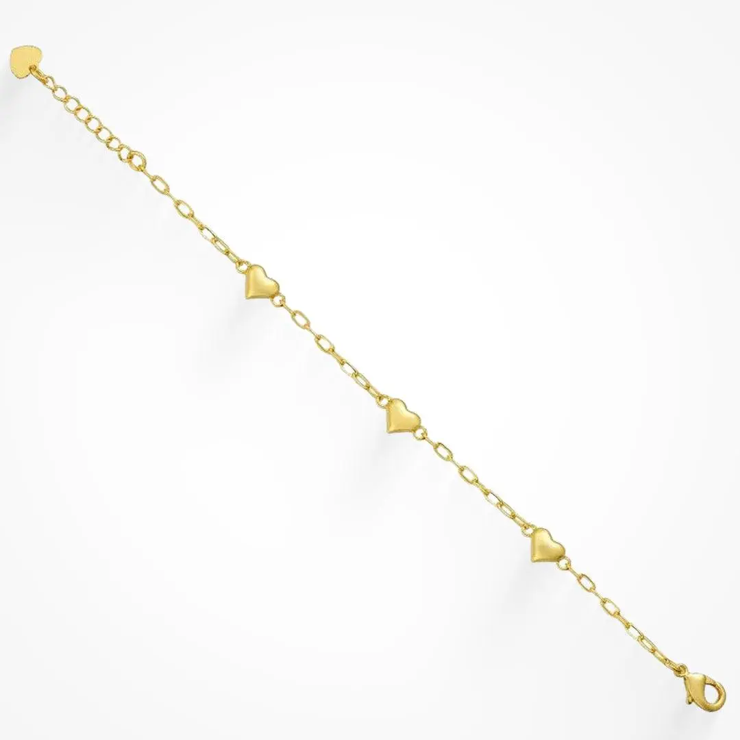 EVRY JEWELS Gold or Silver Plated Women's Loved Up Bracelet