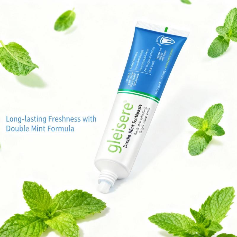 3PCS Double Mint Toothpaste: Enjoy a refreshing burst of mint while protecting teeth with five essential benefits.