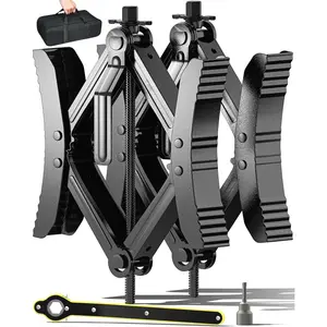 Camper RV Wheel Chock Stabilizer 2 Sets for Travel  Heavy Duty X Chocks Fits 3.5" To 12" Wheel Gaps