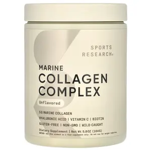 Sports Research Marine Collagen Complex, Unflavored, 5.8 oz (164 g)