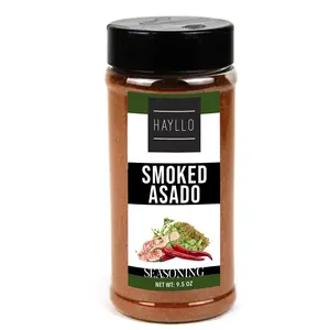 Hayllo Smoke Asado Seasoning: 9.5 oz Bottle with Two-Way Flip Cap