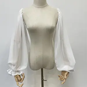 White Chiffon Detachable Sleeves, Puffy Sleeves, Long Sleeves, Fairy Sleeves, Wedding Dress Accessories, Custom Length/Color Sleeves