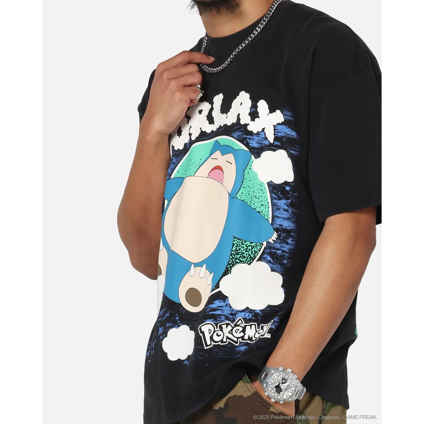 The Pokémon Collection By 73Studio Snorlax Vintage T-Shirt Off