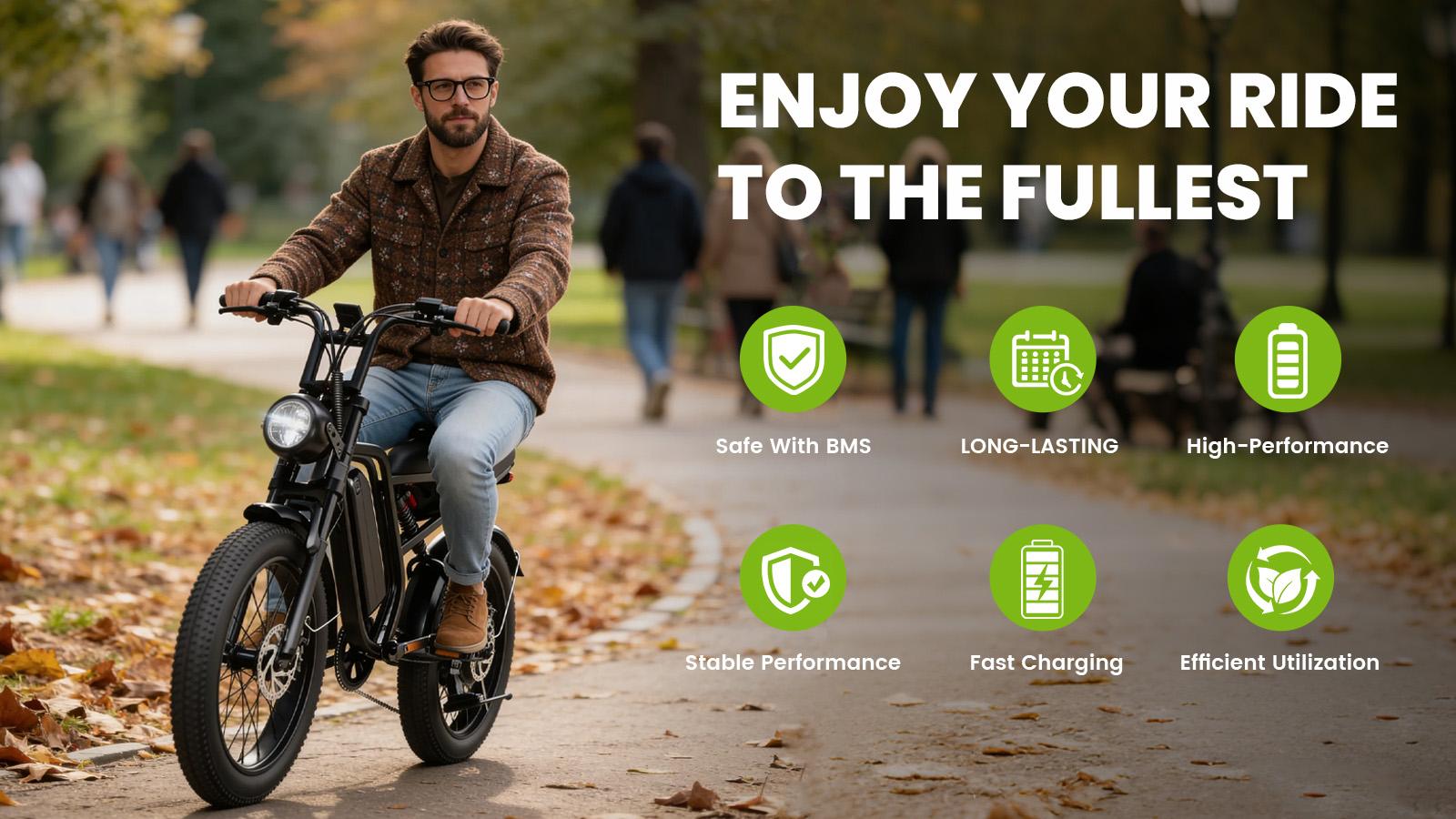 Ebike Battery 48V 15Ah Electric Bike External Battery Pack with Base, Removable EBike Lithium Battery for 1500W Peak Power Motor Ebike Battery 48V 15Ah Electric Bike External Battery Pack with Base, Removable EBike Lithium Battery for 1500W Peak Power Motor