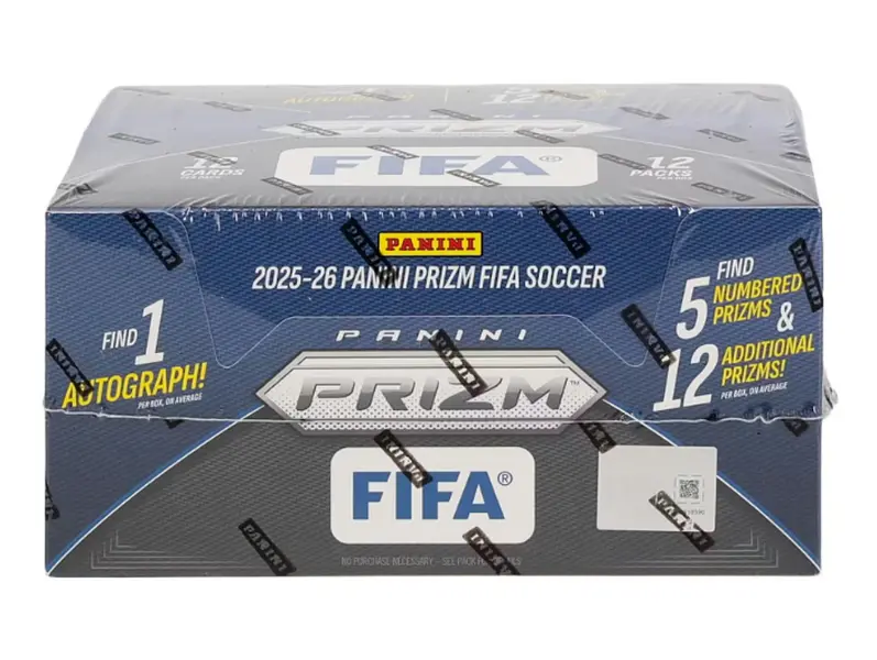 1 FULL BOX OF 2025/26 Panini Prizm FIFA Soccer Hobby