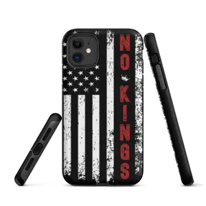 Tough Case for iPhone® No Kings Bold Patriotic Vintage 4th of July 2025 Edition