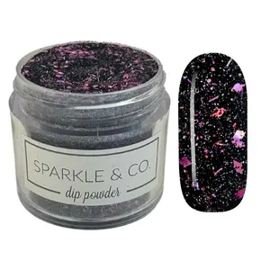 Sparkle & Co. Dip Powders – Secret Menu: Goth Barbi 1 Ounce Dipping Powder  - 1 Jar Lasts 20-25 Manis