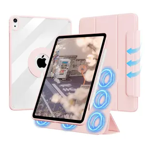 Case for iPad Air 11 inch (M4/M3/M2, 2026/2025/2024)/ iPad Air 5th/4th Gen (2022/2020) 10.9 inch /iPad (A16) 11th/10th Gen 11/10.9” (2025 /2022)/iPad 9th/8th/7th Gen 10.2“ ，Magnetic hard back，2-in-1 Slim Hard Back with Strong Magnet  Detachable Tablet